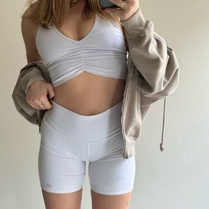 Alo Sports Bra & Biker Short Set